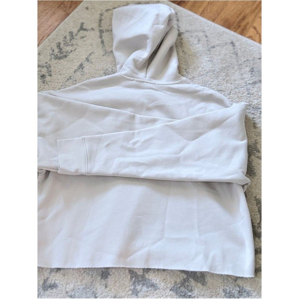 Favorite Daughter The Cropped Collegiate Cotton Blend Hoodie Stone/Dijon - Picture 5 of 6